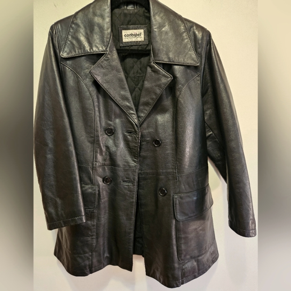 Vintage Black Leather Jacket